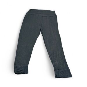 Melow Bamboo Lycra Black Flared Leggings